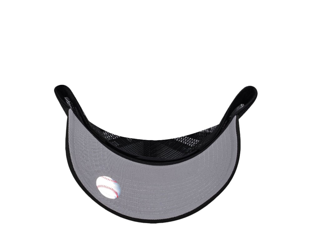 New Era New York Yankees Mini Logo Black Prime Edition 9Forty A Frame Trucker Snapback Gorra