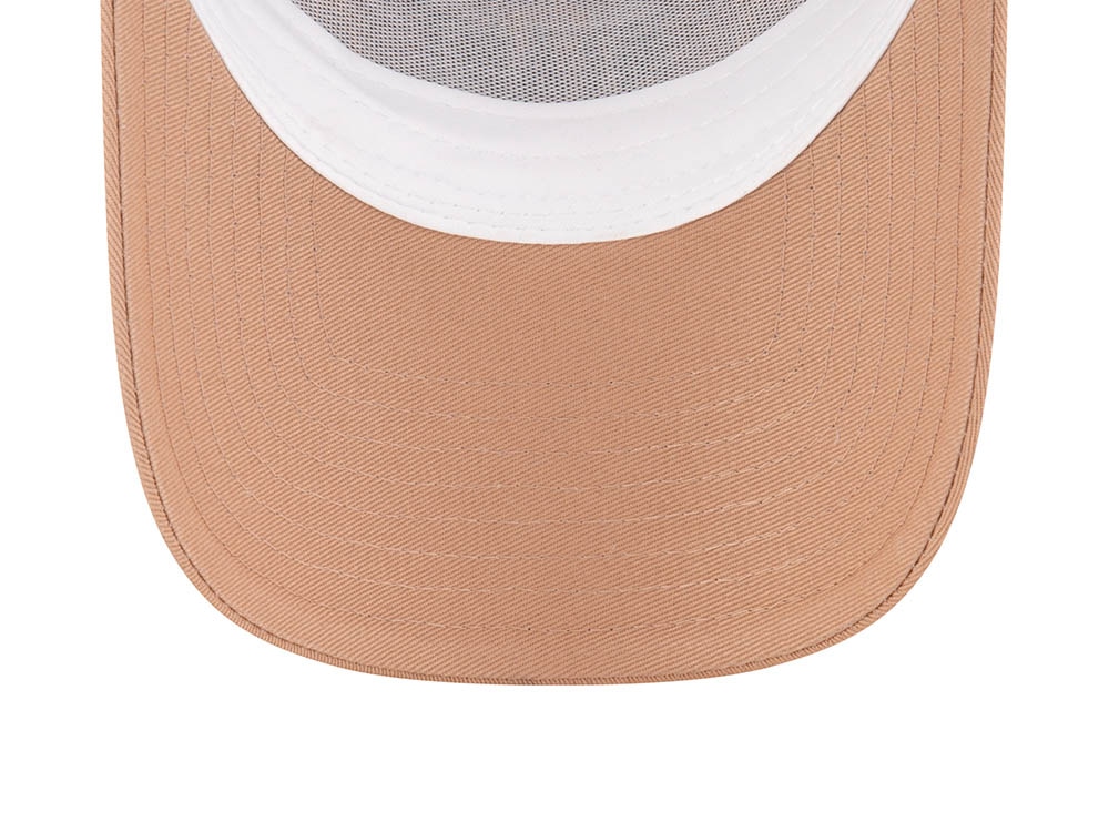 New Era License Plate Beige Trucker A Frame Snapback Gorra