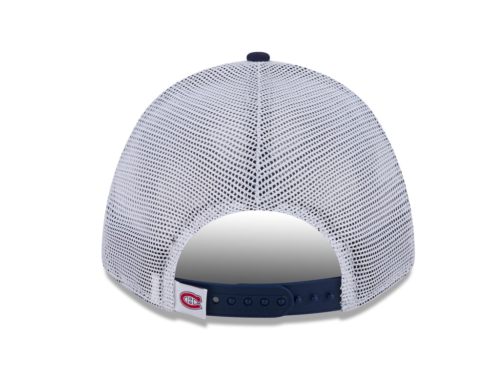 New Era Montreal Canadiens Official Team Color Edition 9Forty M Crown A Frame Trucker Snapback Gorra