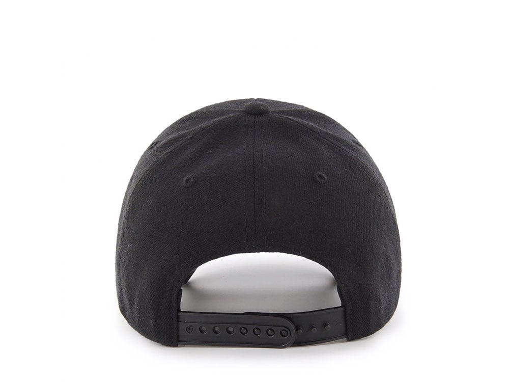 47Brand Atlanta Braves White on Black Classic Snapback Gorra