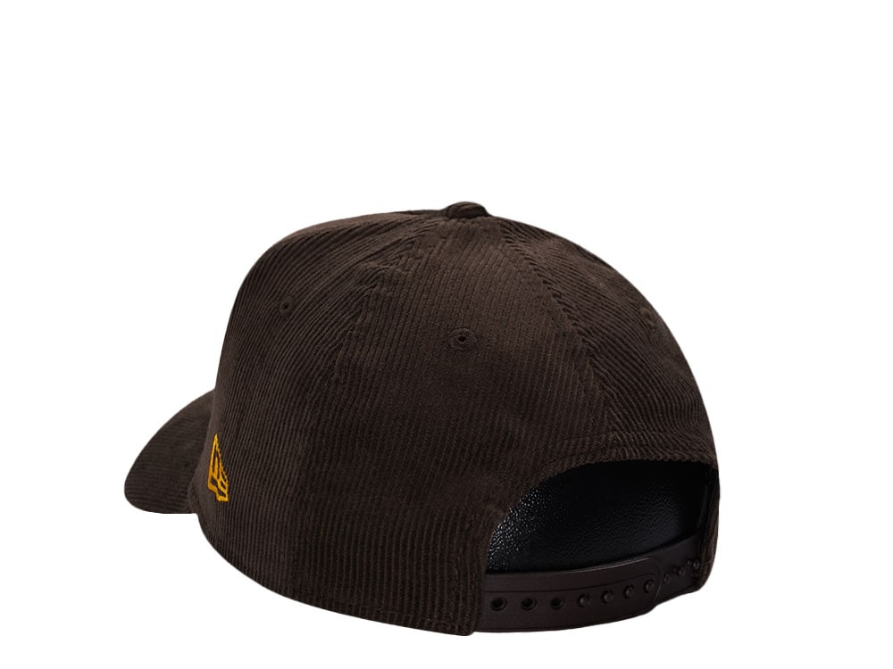 New Era Los Angeles Rams 40th Anniversary Walnut Corduroy Edition 9Forty A Frame Snapback Gorra