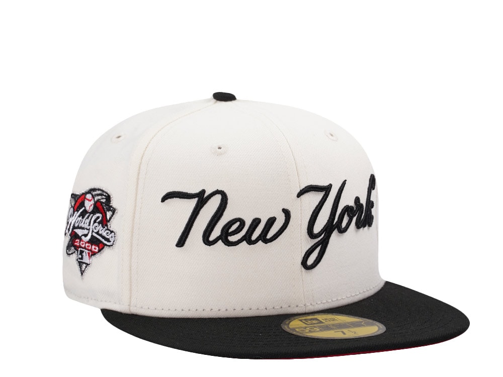 New Era New York Yankees World Series 2000 Script Chrome Two Tone Edition 59Fifty Fitted Gorra
