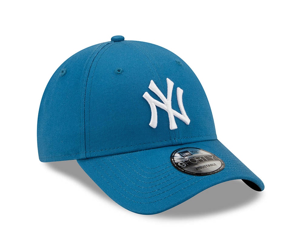 New Era New York Yankees Teal League Essential 9Forty Strapback Gorra