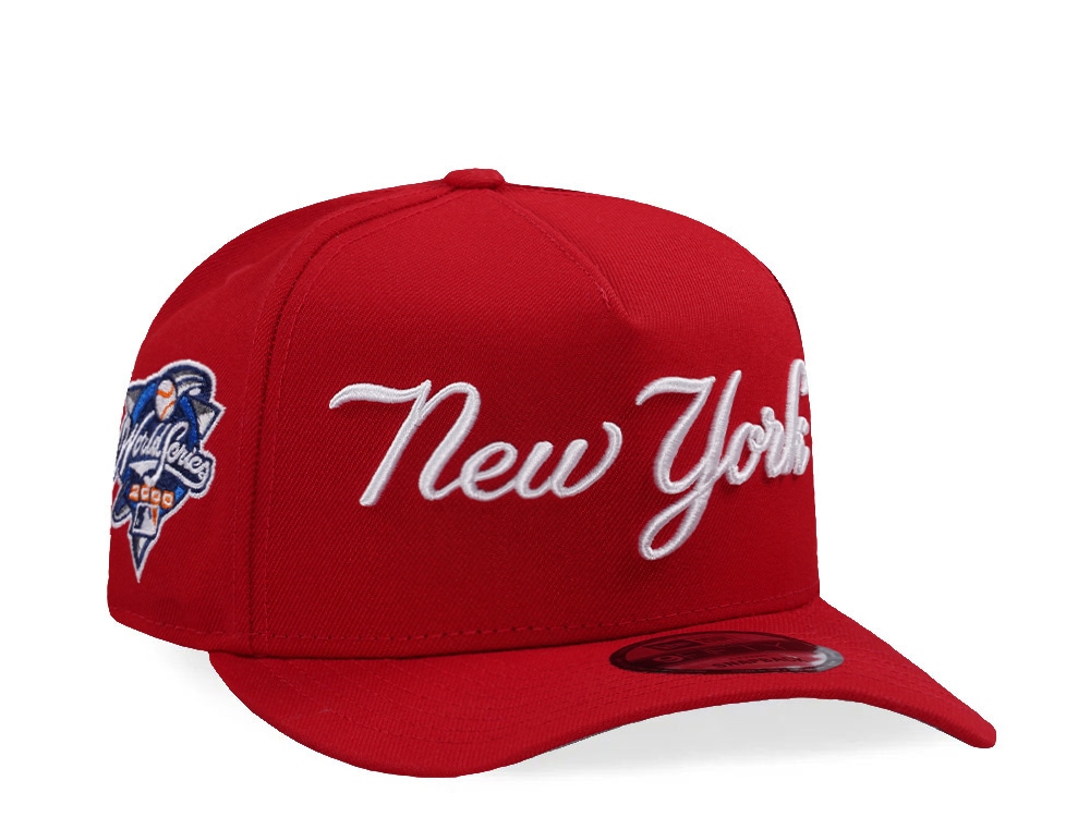 New Era New York Yankees World Series 2000 Scarlet Prime Edition 9Fifty A Frame Snapback Gorra
