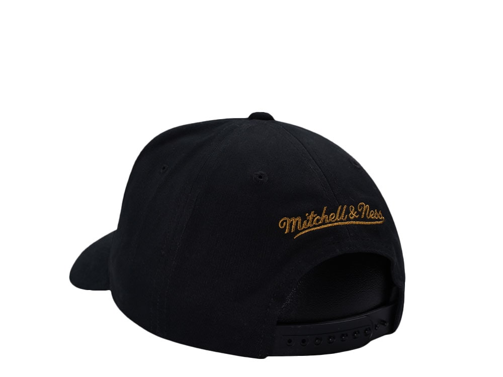 Mitchell & Ness Vegas Golden Knights Black Pro Pinch Fit Snapback Gorra