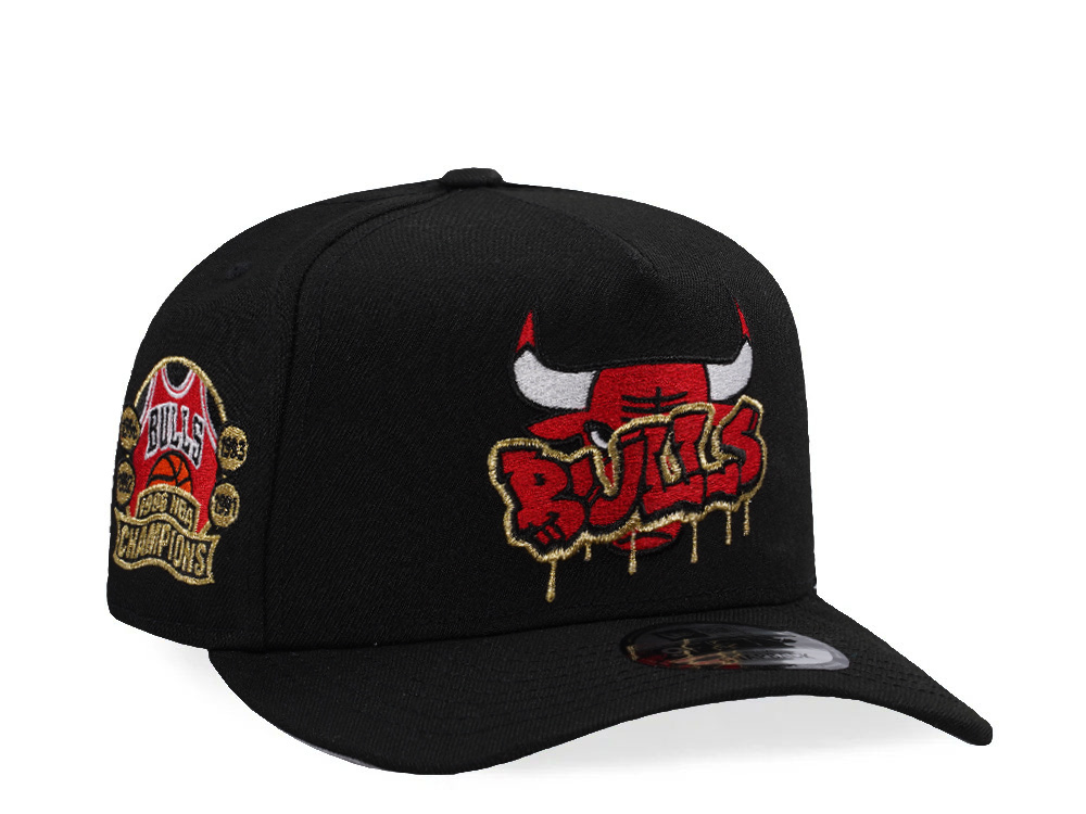 New Era Chicago Bulls Champions 1996 Black Prime Edition 9Fifty A Frame Snapback Gorra