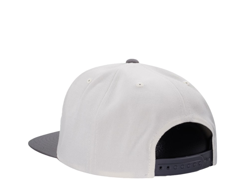 Brixton Supply Logo White Snapback Gorra