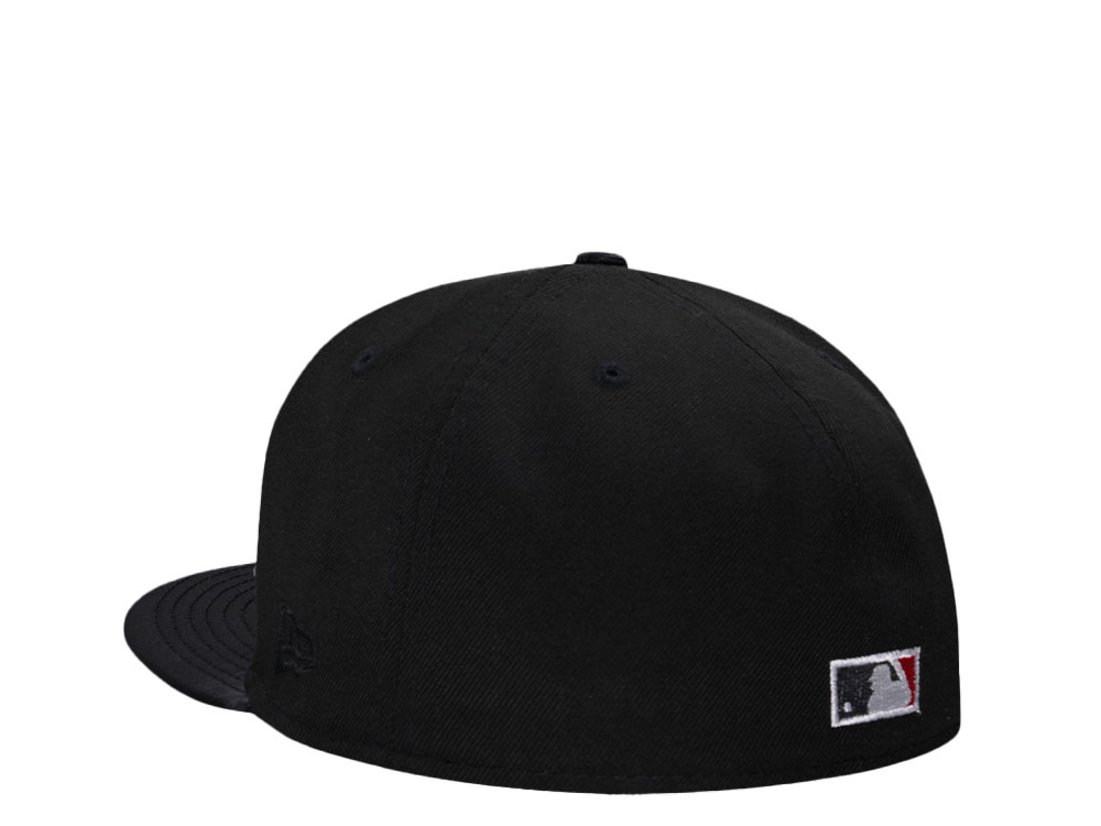 New Era Boston Red Sox All Star Game 1999 Shiny Black And Red Satin Brim Edition 59Fifty Fitted Gorra