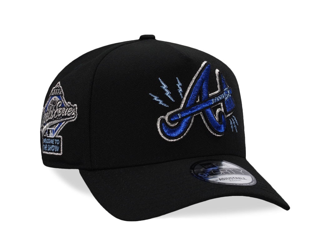 New Era Atlanta Braves World Series 1995 Black Prime Edition 9Forty A Frame Snapback Gorra