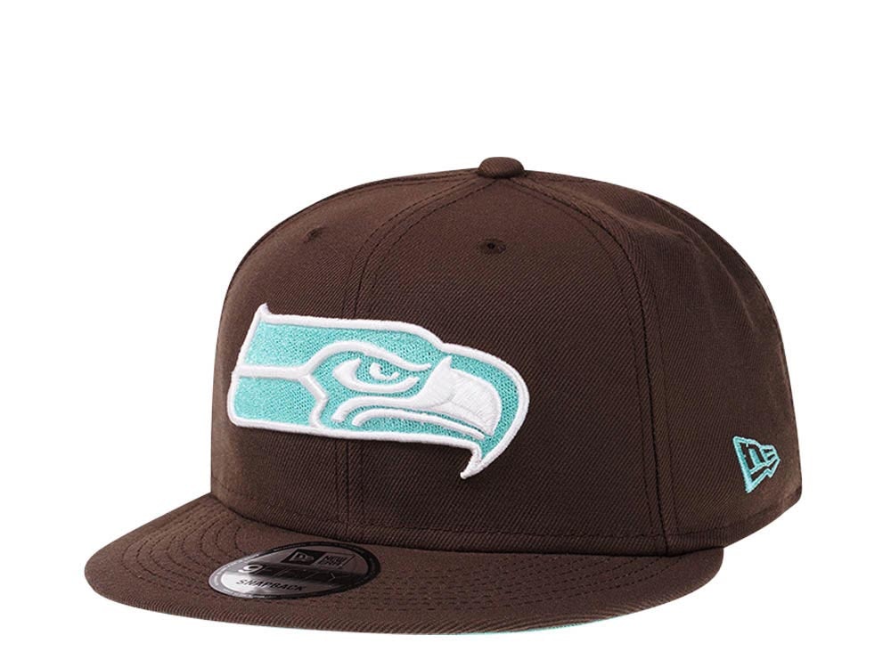 New Era Seattle Seahawks Walnut MInt Edition 9Fifty Snapback Gorra