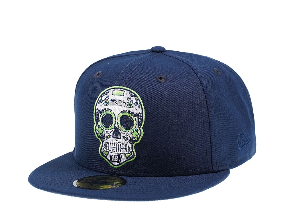 New Era Seattle Seahawks Skull Edition 59Fifty Fitted Gorra