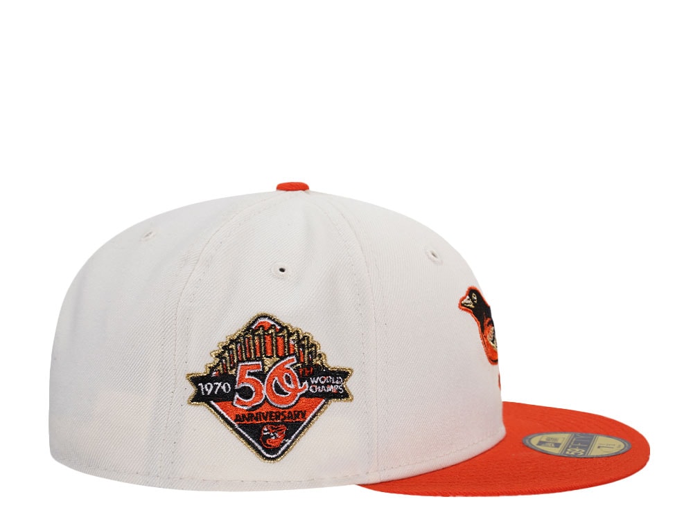 New Era Baltimore Orioles 50th Anniversary Chrome Two Tone Edition 59Fifty Fitted Gorra
