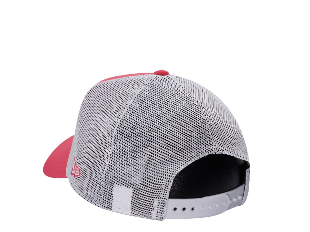 New Era Miami Heat Coral Pink Prime Edition 9Forty A Frame Trucker Snapback Gorra