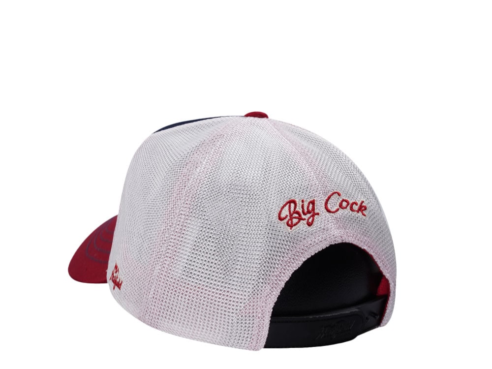 Hatfield Big Cock Navy White Trucker Snapback Gorra