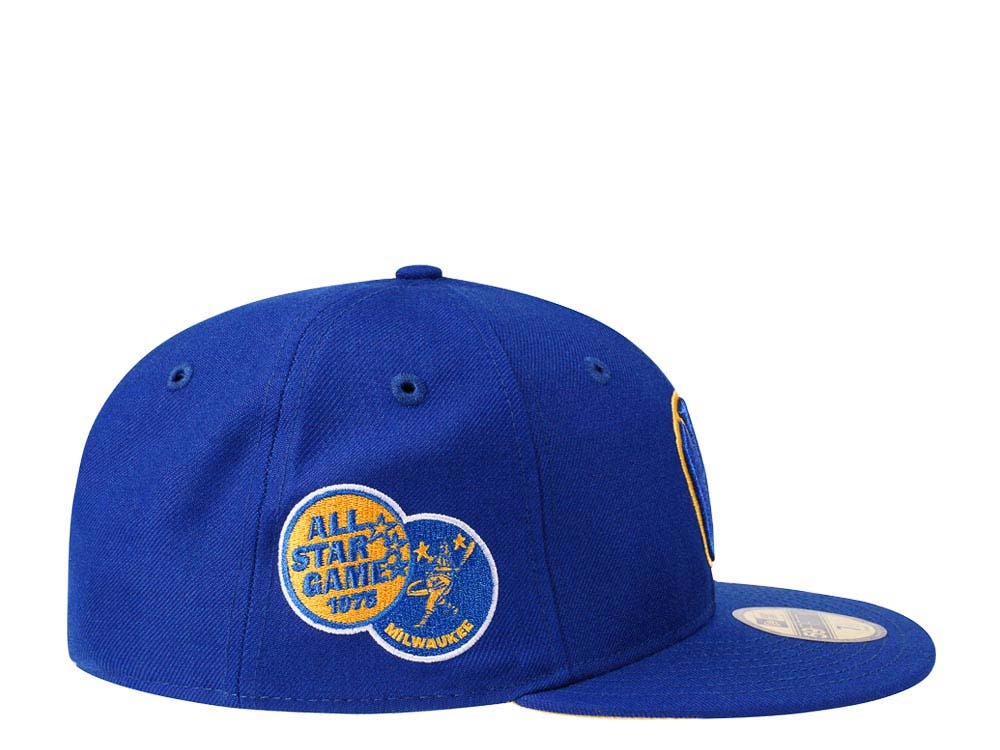 New Era Milwaukee Brewers All Star Game 1975 Yellow Pop Edition 59Fifty Fitted Gorra