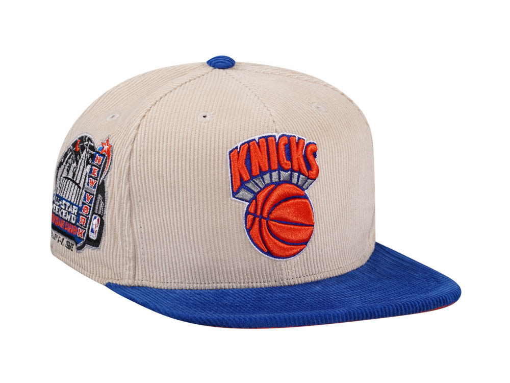 Mitchell & Ness New York Knicks All Star 1998 Two Tone Hardwood Classic Cord Edition Dynasty Fitted Gorra