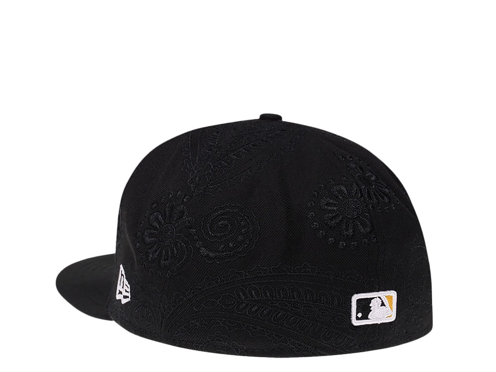 New Era Pittsburgh Pirates Black MLB Swirl 59Fifty Fitted Gorra