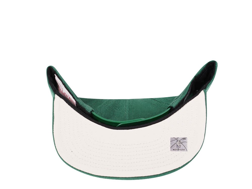 Mitchell & Ness Milwaukee Bucks NBA Embroidery Glitch Hardwood Classic Snapback Gorra