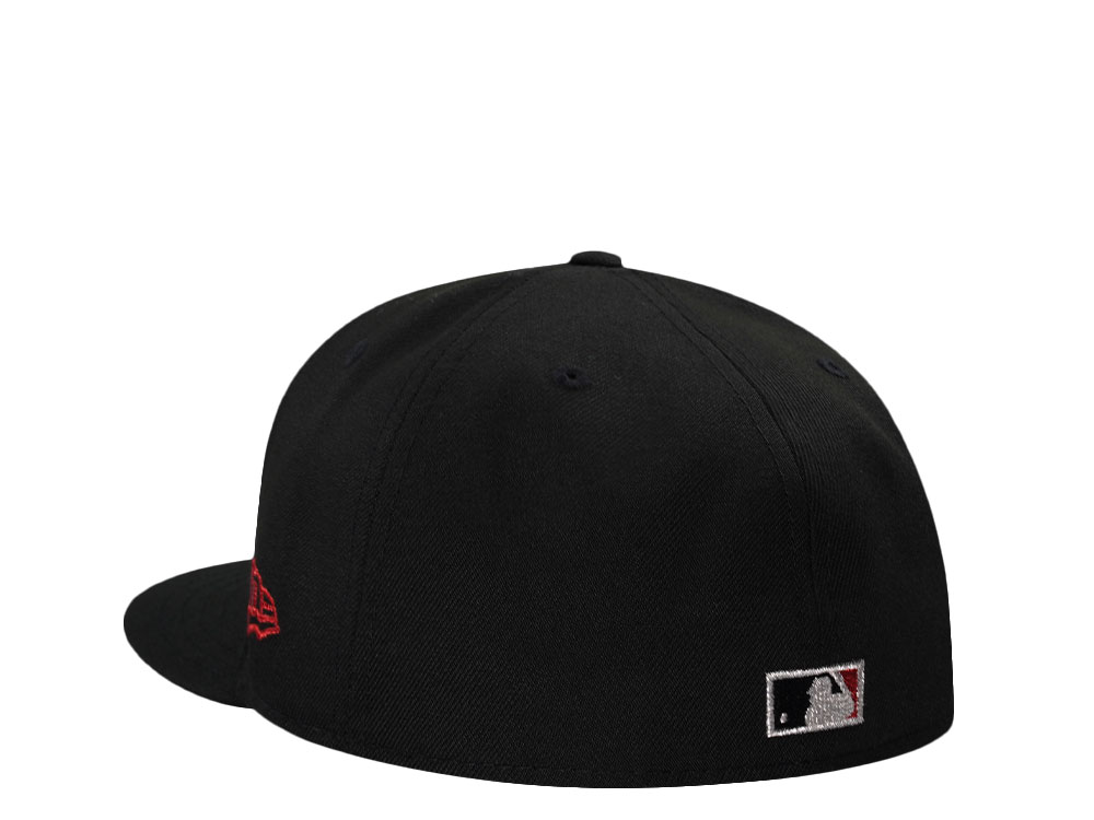 New Era Anaheim Angels 50th Anniversary Metallic Black Prime Edition 59Fifty Fitted Gorra