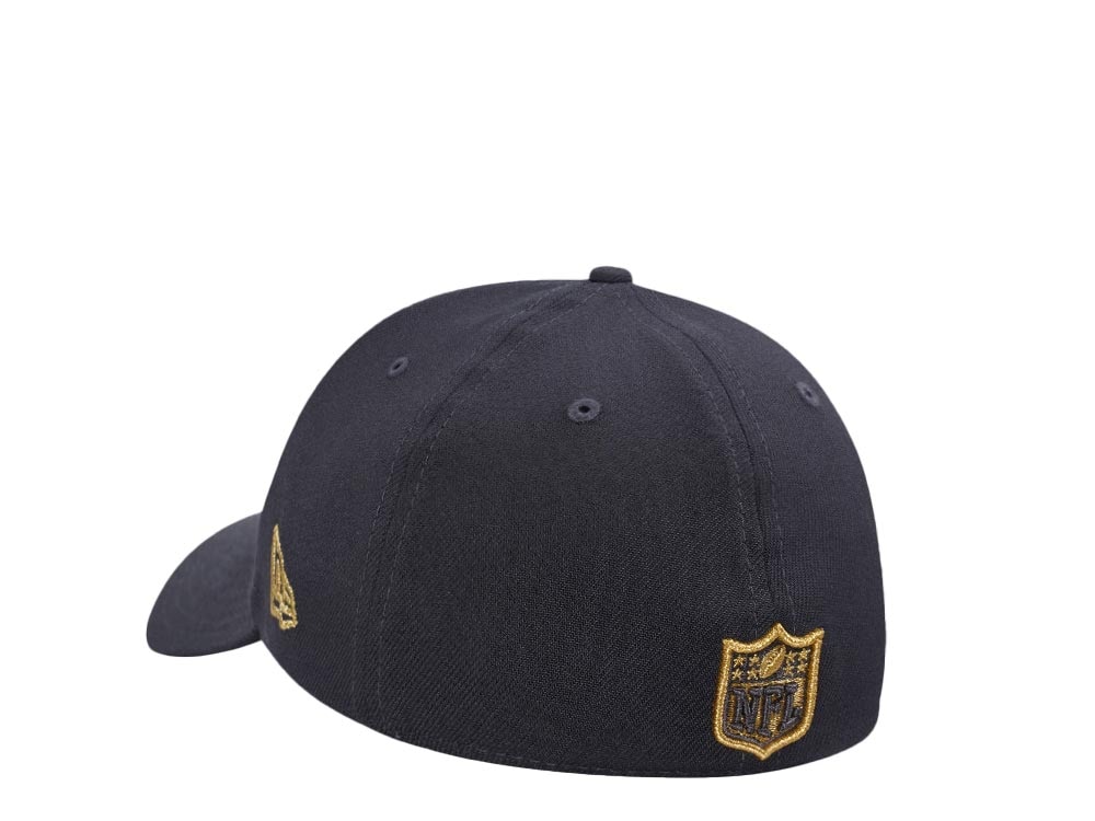 New Era New Orleans Saints Gray Gold Edition 39Thirty Stretch Gorra
