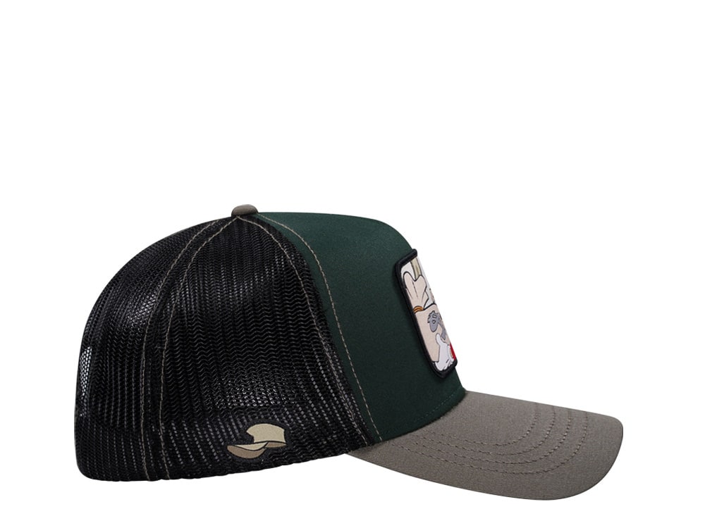 Capslab Disney Rapetou Green Grey Trucker Snapback Gorra