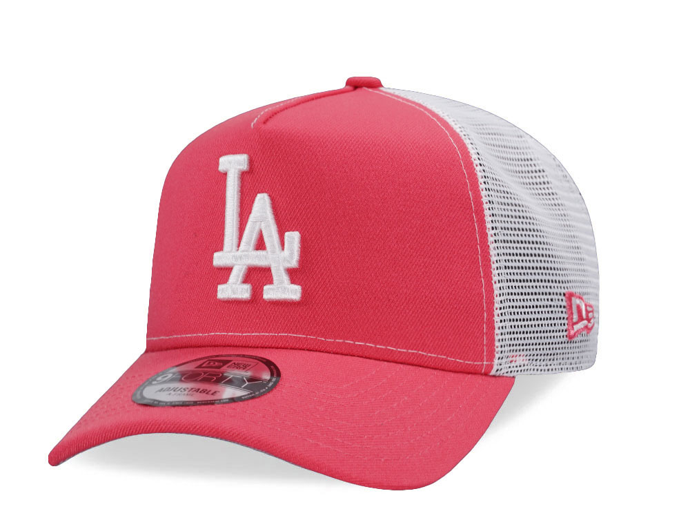 New Era Los Angeles Dodgers Coral Trucker Edition 9Forty A Frame Snapback Gorra