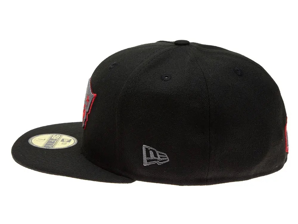 New Era New England Patriots Red Graphite 59Fifty Fitted Gorra