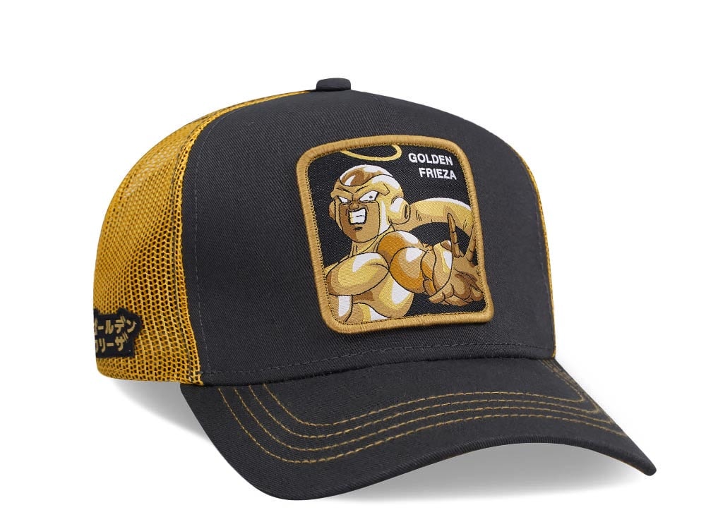 Capslab Dragon Ball Super Golden Frieza Grey/Yellow Trucker Snapback Gorra