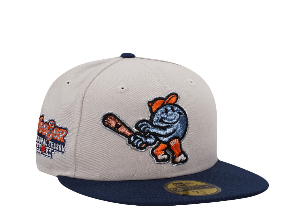 New Era Worcester Red Sox Inaugural Season Stone Two Tone Edition 59Fifty Fitted Gorra
