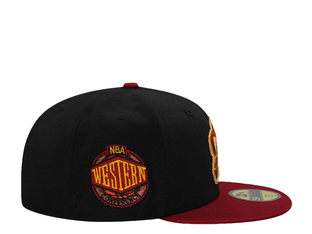 New Era Seattle Supersonics Western Conference Black Two Tone Edition 59Fifty Fitted Gorra