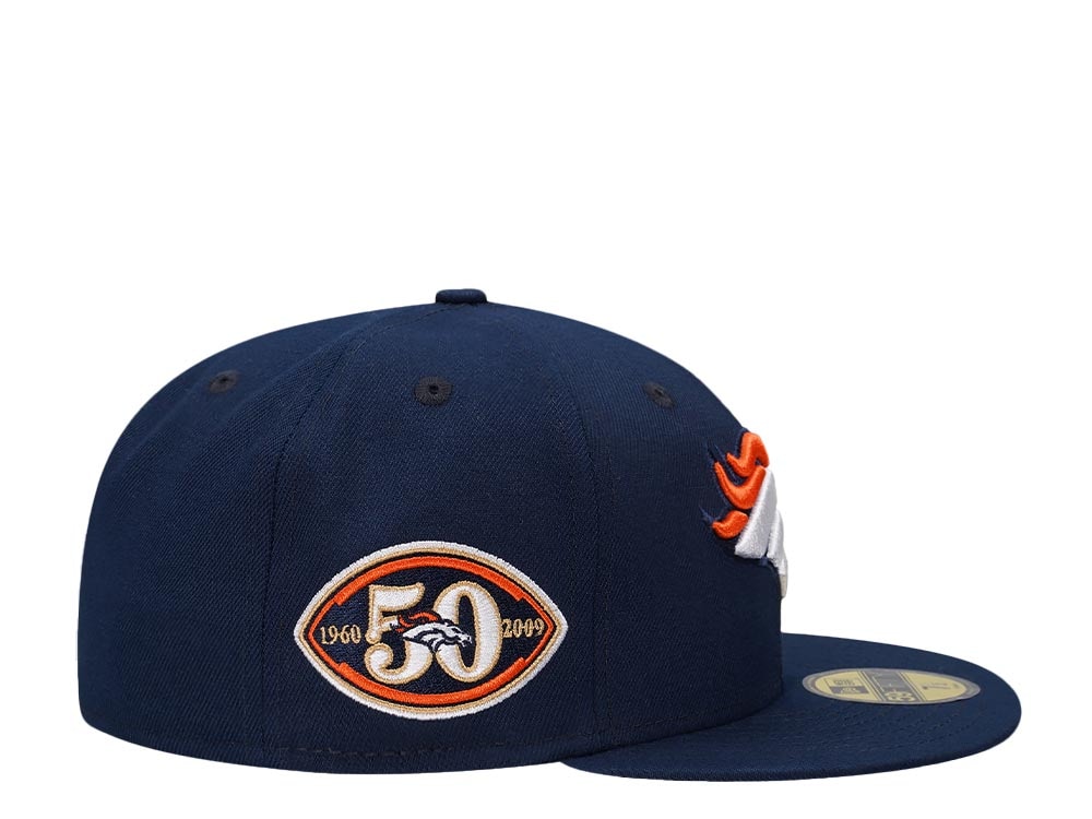 New Era Denver Broncos 50th Anniversary Navy Classic Edition 59Fifty Fitted Gorra