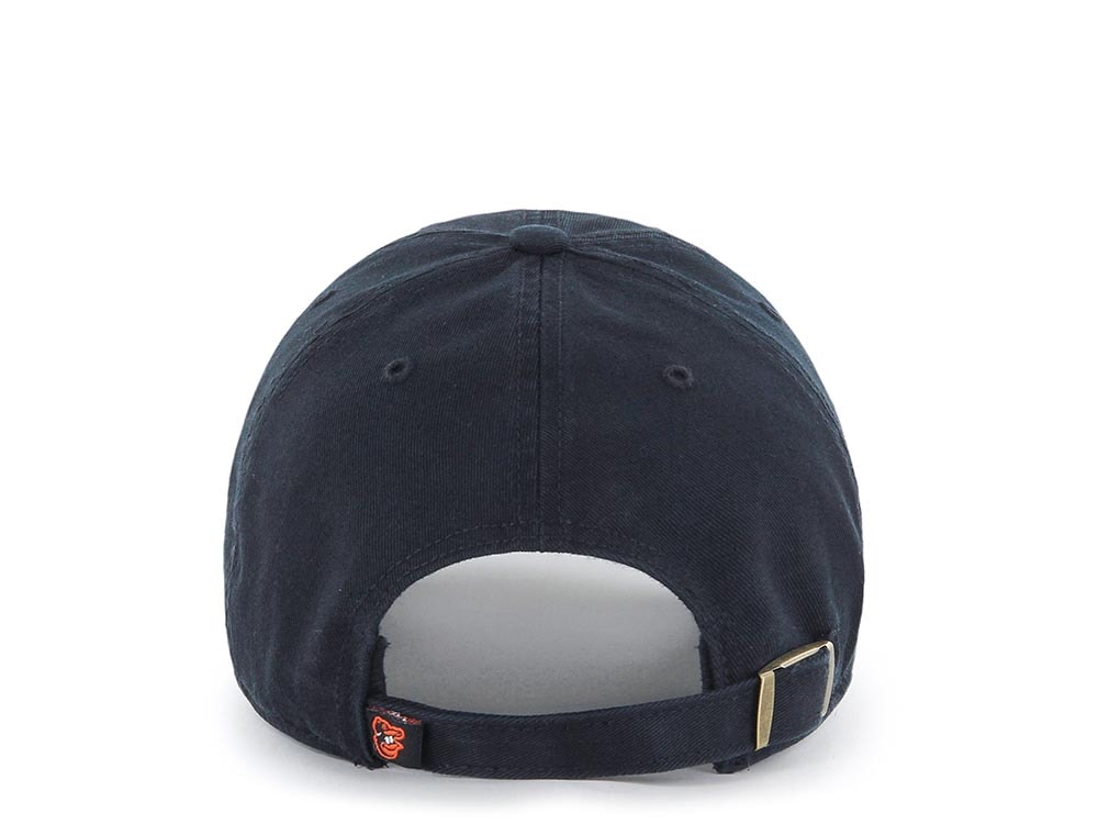 47Brand Baltimore Orioles Black and Orange Clean up Strapback Gorra