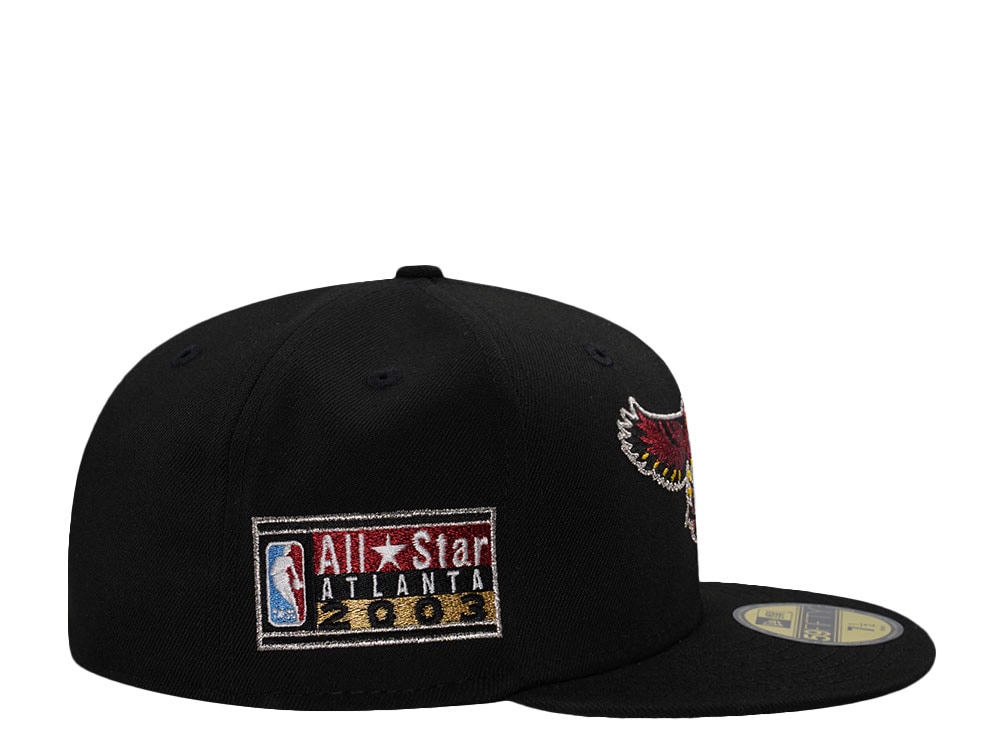 New Era Atlanta Hawks All Star Game 2003 Black Prime Edition 59Fifty Fitted Gorra