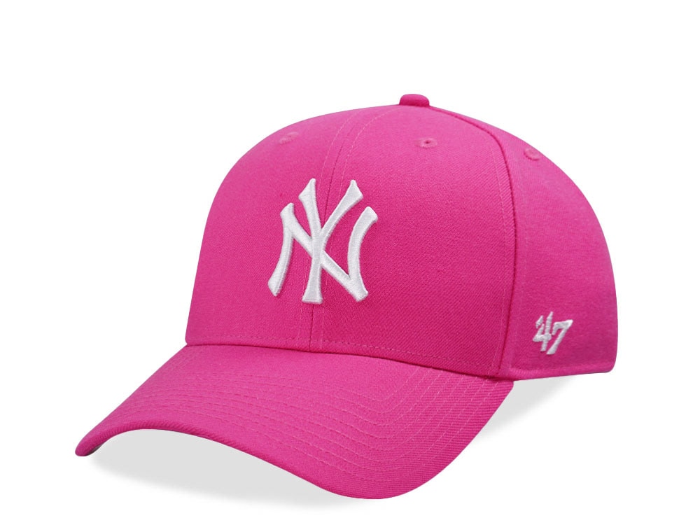 47Brand New York Yankees Magenta MVP Snapback Gorra