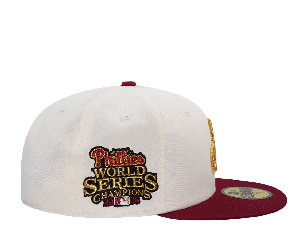 New Era Philadelphia Phillies World Series Champions 2008 Chrome Two Tone Edition 59Fifty Fitted Gorra