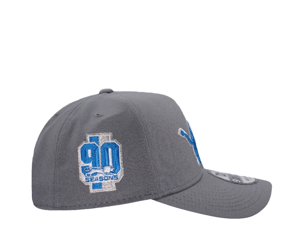 New Era Detroit Lions 90 Seasons Gray Prime Edition 9Forty A Frame Snapback Gorra