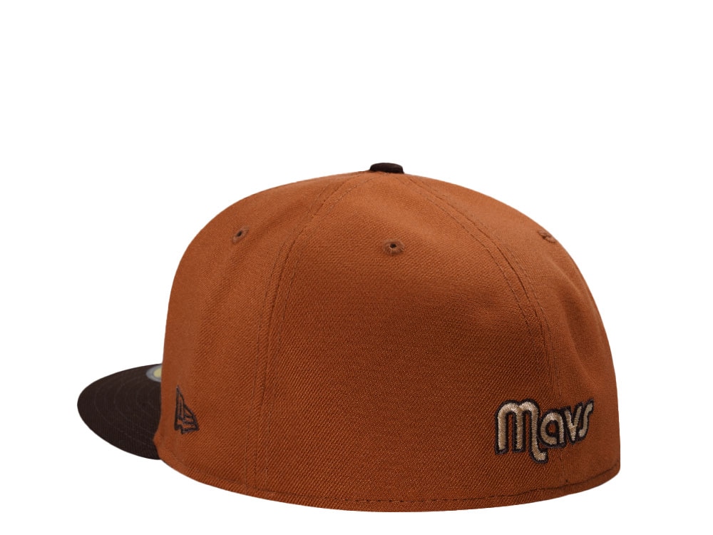 New Era Dallas Mavericks Western Conference Brown Two Tone Edition 59Fifty Fitted Gorra