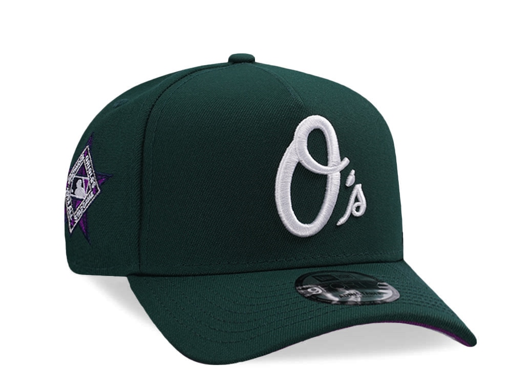 New Era Baltimore Orioles All Star Game 1993 Dark Green Prime Edition 9Forty A Frame Snapback Gorra