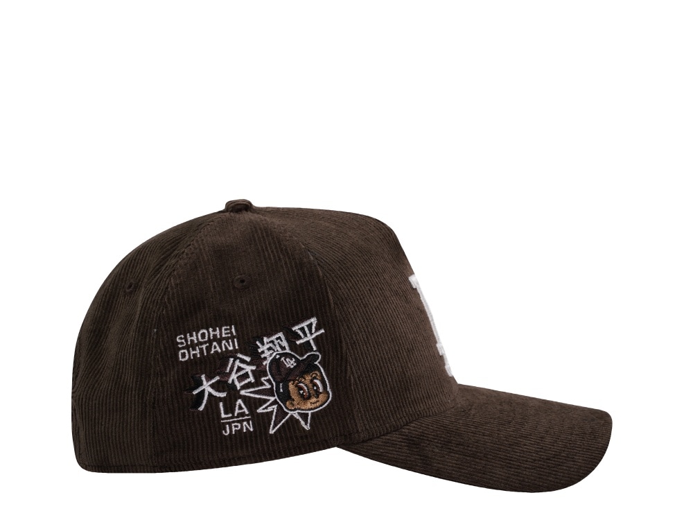 New Era Los Angeles Dodgers Ohtani Walnut Corduroy Prime Edition 9Forty A Frame Snapback Gorra