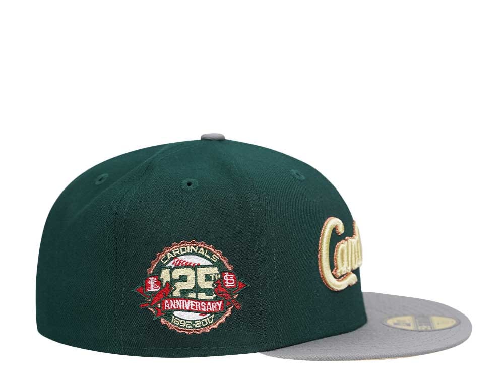 New Era St. Louis Cardinals 125th Anniversary Green Vegas Two Tone Edition 59Fifty Fitted Gorra