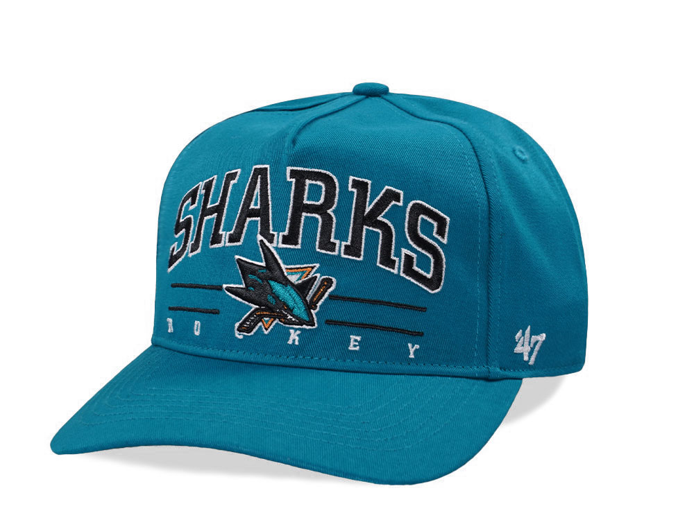 47Brand San Jose Sharks Teal Hitch Edition Snapback Gorra