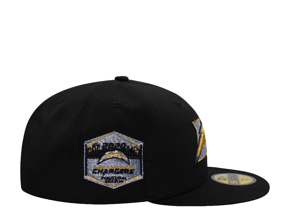 New Era Los Angeles Chargers Inaugural Season 2020 Black Prime Edition 59Fifty Fitted Gorra