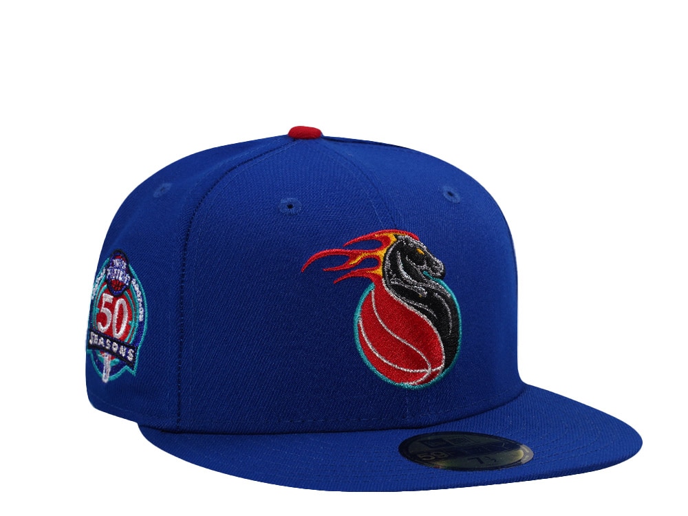 New Era Detroit Pistons 50th Anniversary Blue Prime Edition 59Fifty Fitted Gorra