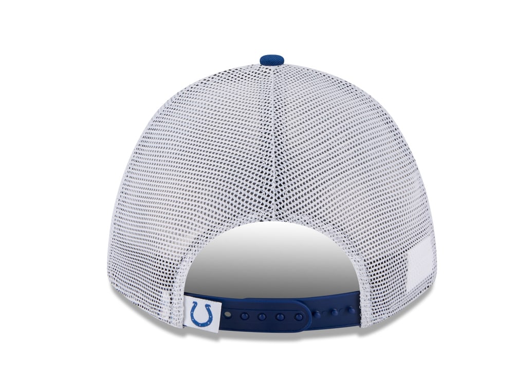 New Era Indianapolis Colts Official Team Color Edition 9Forty M Crown A Frame Trucker Snapback Gorra