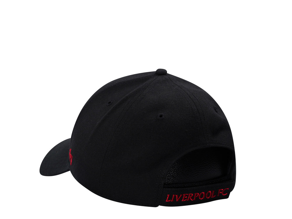 47Brand Liverpool FC Black and Red MVP Strapback Gorra