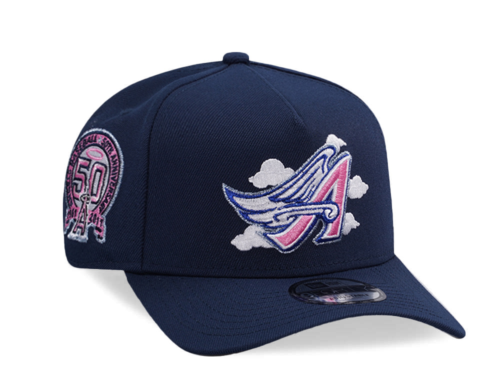 New Era Anaheim Angels 50th Anniversary Ocean Blue Prime Edition 9Forty A Frame Snapback Gorra