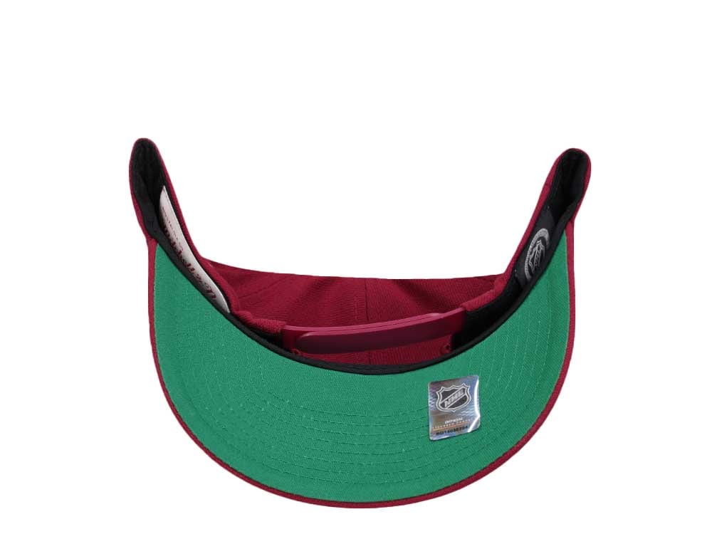 Mitchell & Ness Colorado Avalanche Team Ground 2.0 Pro Maroon Snapback Gorra