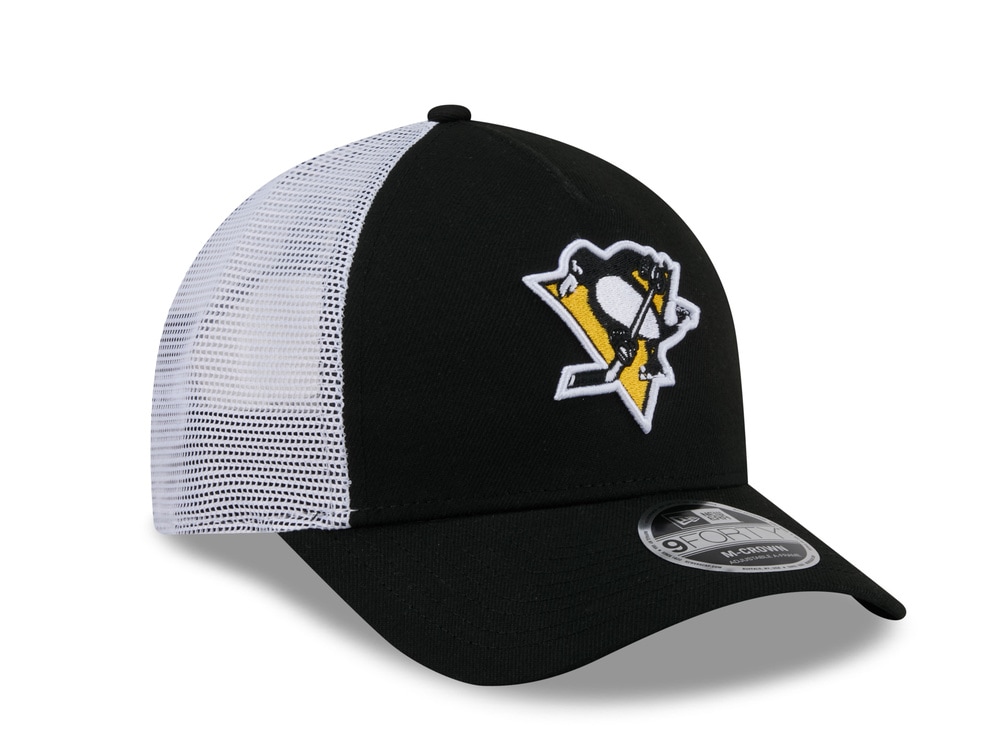 New Era Pittsburgh Penguins Official Team Color Edition 9Forty M Crown A Frame Trucker Snapback Gorra