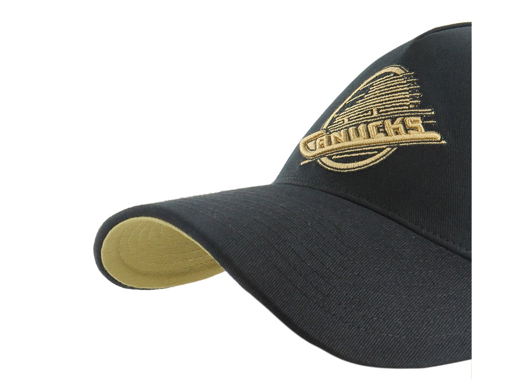 47Brand Vancouver Canucks Vintage Black Sure Shot Edition Hitch Snapback Gorra