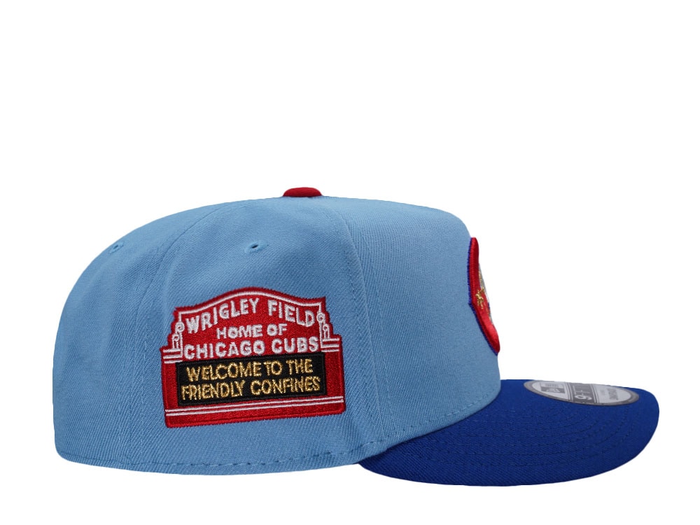 New Era Chicago Cubs Wrigley Field Sky Blue Two Tone Edition 9Fifty A Frame Snapback Gorra